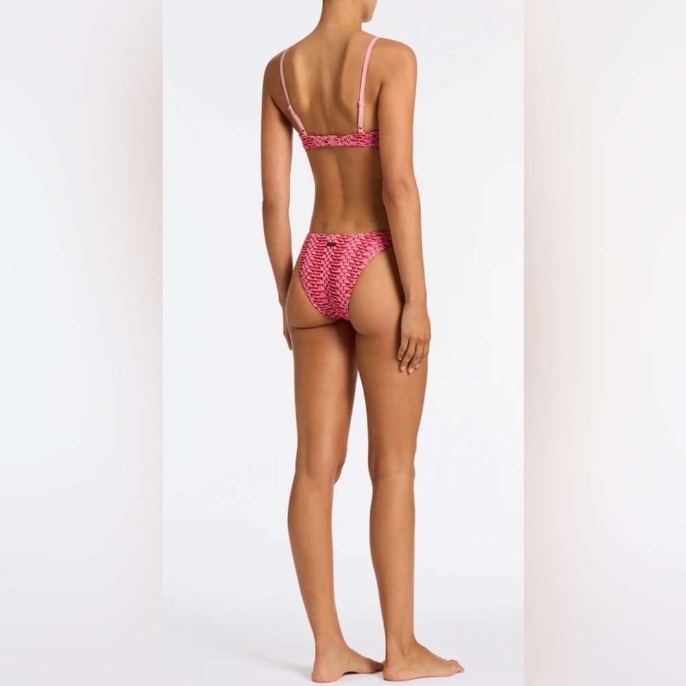 Triangl Maia-Alina Pink Crochet Scoop Bikini Set - Picture 4 of 10
